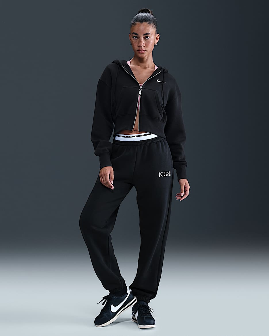 ボトムスその他 Nike Nike sportswear Phoenix fleece OS LOGO SWT Pants 4FT282 Nike Sportswear Phoenix Plush Women's High-Waisted Wide-Leg